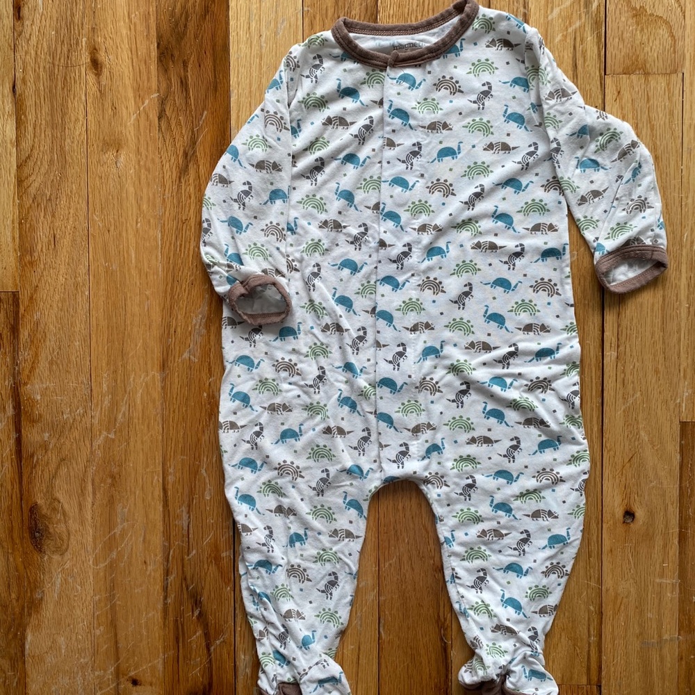 Magnificent Baby Magnetic Dino Print Footies